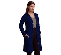 Lab Coat X Bata de Laboratorio, Unisex, Ajuste Regular, Blanco (Azul Marino, S)