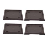 LABRIMP Bandejas para Plantas en macetas, platillos para macetas, 4 Piezas, plástico, rectangulares, 7.08 x 5.11 Pulgadas, Mantienen el área Limpia, para Interior y hogar