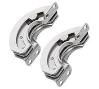 LABRIMP Bisagras Ocultas para Puertas Correderas de Armarios de Cocina de Acero Inoxidable con Rotación de 180° y Diseño Semicircular Elegante para Espacios Industriales