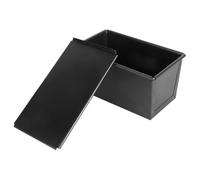 LABRIMP Molde y Excelente Conducción Térmica para Hornear Pan Negro de Hierro con Tapa, Revestimiento Antiadherente y Preparar Tostadas Adecuado para Hornear en Casa