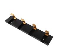 LABRIMP Perchero de Pared Plegable de Aluminio Negro Resistente y Heavy Duty Ganchos para Colgar Toallas y Llaves en Puertas de Baño y Oficina