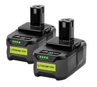 LabTEC 2 paquetes de 18 V 5000 mAh batería de repuesto para Ryobi RB18L50 BPL-1815 BPL-1820G BPL1820 P102 P103 P104 P105 P106 P107 P108 ABP1801 BPP-1813 BPP-18. 15 BPP-1817 - Herramienta eléctrica con