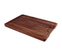Lacers PurpleLine Tabla de cortar de madera de nogal con canal de zumo, pies antideslizantes y diseño elegante, tabla de cortar premium para cocina, pan, carne y verduras, 385 x 255 x 20 mm