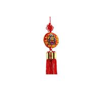 Lachineuse - Colgante de Amuleto de la Suerte Feng Shui 30 cm - Amuleto Chino para Colgar - Amuleto japonés - Omamori - Color Rojo - Regalo China Japón Asia - Riqueza & Fortune