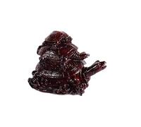 Lachineuse - Figura de 3 Tortugas Feng Shui - Tortugas Decorativas - símbolo de longevidad, Riqueza, Prosperidad - Protección de la casa y la Familia - 10,5 x 8 x 6,5 cm - Asiático - Color Rojo