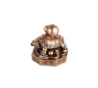 lachineuse - Figura de Tortuga Feng Shui - Tortuga Decorativa en Bagua - Símbolo de longevidad, Riqueza, Prosperidad - Protección de la casa y la Familia - 5 x 5,5 cm - Asiático - Color Dorado