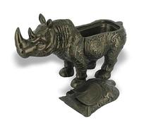 lachineuse Grand Rhinoceros Blanco Bronce