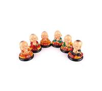 lachineuse Juego de 6 Figuras Bonze Buda - Simbolismo Les 6 Perfections de Buda