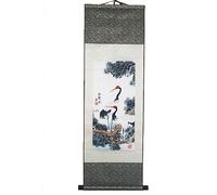 lachineuse - Kakemono japonés - Grullas japonesas - 100 x 30 cm