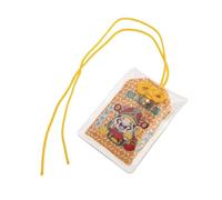 lachineuse Omamori japonés - Motivos de Dios de la Fortune Caishen - Riqueza - Amuleto Amuleto Tradicional - 6 x 4 cm - Multicolor - Tela, Plástico - Objeto Deco - Idea de Regalo Asia