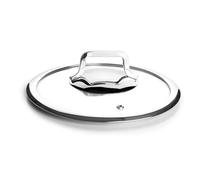 Lacor - 15302 - Tapa Cacerola Buffet, Vidrio Templado, Acero Inoxidable 18/10, Salida de Vapor, Aro Protector de Acero Inoxidable, Compatible con Cacerolas del Mismo Diámetro, Ø20cm