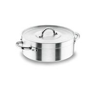 Lacor 20020 - Cacerola Con Tapa Chef Aluminio, 20 cms - Cocina Profesional