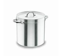 Lacor 20150 - Olla Recta Con Tapa Chef Aluminio 50 cms - Cocina Profesional
