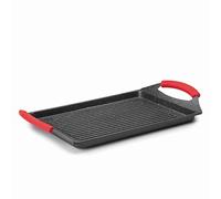 LACOR 24134 - Plancha Grill Eco Piedra, Negro, 33 x 25 cm - Uso Profesional