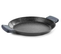 LACOR 25440 - Paellera Eco-Piedra - Aluminio fundido, 40 cm, Asas silicona | En aluminio fundido, ideal para arroces y paellas; 9 raciones, con antiadherente, apta para inducción, libre de PFOA
