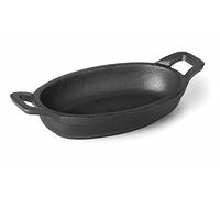 LACOR 25782 - Cacerola Oval sin Base Magma, Negro, 17 x 12 cm - Profesional | Para guisos y cocciones uniformes; diseñado para acompañarte en tus preparaciones diarias con comodidad y buen resultado
