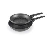 LACOR - 26400 - Set 2 Sartenes Aluminio Forjado, Antiadherente, Apta para todo tipo de cocinas incluído inducción, Full Induction, Ø20 y Ø24cm, Ecológica y sin PFOA.