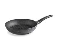 LACOR - 26820 - Sartén Java de Aluminio Forjado 100% Libre PFOA, Antiadherente Particulas de Piedra, Fondo Full Induction, Ø 20 x 4 cm, Negro