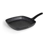 LACOR 26858 - Sartén Parrilla Antiadherente, Grill Cuadrada Java, Aluminio de, Apta para todo tipo de cocinas incluído inducción, Full Induction, 28 x 28 cm, Ecológica y sin PFOA