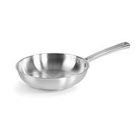 LACOR - 45420 - Sartén Foodie, Sartén Sin Antiadherente, Compatible con todo tipo de Cocina, Ecológica, Fondo Termo Difusor, Acero Inoxidable, ø20cm, Gris
