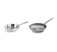 Lacor 45428 Foodie, Sartén Sin Antiadherente, Compatible con Todo Tipo de Cocina, Ecológica，Gris, 18/10 & Sartén Sin Antiadherente, Resistente, Ecológica, Compatible con VitrocerámicaGris, Fundido