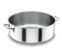 LACOR 50028W - Cacerola de 28 cm, INOX Wagner - Uso Profesional y Doméstico | En acero inoxidable, para guisos y cocciones uniformes; ideal para cocina profesional y uso diario en casa, para el día a día