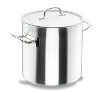 LACOR 50120 Olla Alta Acero Inoxidable, Incluye Tapa, Apta para todo tipo de Cocinas, Acabado Mate, Plata, 20 Ø(cm), 6.20 l