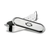 LACOR 50440 - Hervidor De Pescado Acero Inoxidable 10, 05Litros - Cocina | En acero inoxidable, para un uso práctico y profesional en cocina; con 05 L de capacidad, práctico y fácil de guardar