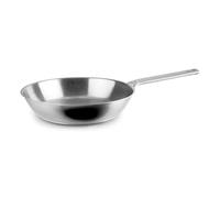 LACOR - 51524 - Sartén Acero Inoxidable 18/10 Luna, Ø 24 cm, Sin Antiadherente, Distribución Uniforme de Calor, Apta para Inducción, Horno y Lavavajillas, Ergonómica, Cocina Profesional y Doméstica