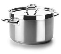 LACOR 54041 - Cacerola Alta con Tapa Chef Luxe 40 Cm Acero Inoxidable