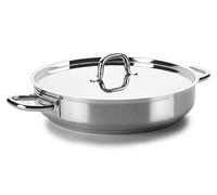 Lacor 54650 - Paellera Con Tapa 50Diámetrocm Chef Luxe Acero Inoxidable