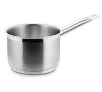 LACOR 57225 - Cazo Recto Alto Eco Chef 24cm Acero Inoxidable - Profesional | En acero inoxidable, para salsas, leche y raciones pequeñas; ideal para cocina profesional y uso diario en casa