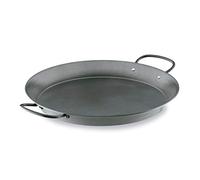 LACOR 60135 Paellera de Acero al Carbono, Antiadherente, Apta para cocina de Gas, Vitrocerámica, Electríca, Recubrimiento ecológico, Plateado, 36 cm