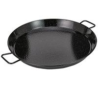LACOR 60151 - Paellera Esmaltada, Negro, 50 cm - Cocina Profesional