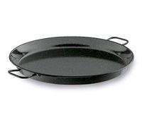 LACOR 60161 - Paellera Esmaltada, Negro, 60 cm - Cocina Profesional