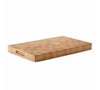 Lacor 60485 - Tabla de Corte de Madera de Caucho 53x3, 5x4 cm, Doble Cara | En madera natural, superficie de corte higiénica y estable; ideal para cocina profesional y uso diario en casa