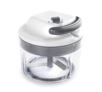 Lacor - 60599 - Cortador Manual Affilato, Picador de Alimentos, Picadora con Cuchillas de Acero Inoxidable, Libre de BPA, 2 velocidades, 1.2 L