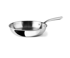 LACOR 60850 - Sartén TriChef sin Antiadherente, 20 cm, Acero Inox 18/10 | En acero inox 18/10, cuerpo 3 capas, para dorar, freír y saltear; apta para inducción, horno y lavavajillas, libre de PFAS