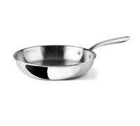 LACOR 60854 - Sartén TriChef sin Antiadherente, 24 cm, Acero Inox 18/10 | En acero inox 18/10, cuerpo 3 capas, para dorar, freír y saltear; apta para inducción, horno y lavavajillas, libre de PFAS