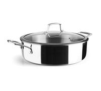 Lacor 60888 - Cacerola Baja Trichef, 5 L, 28 cm, Tricapa de Acero