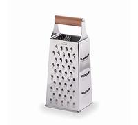 Lacor 61364 - Rallador de Cocina WOOD, Rallador 4 caras de comida