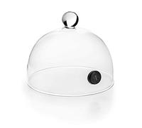 LACOR 61813 Campana para Ahumador de alimentos Magic, Tapa de Cristal con Válvula, Permite la entrada de humo, vapor y aromas para ahumar y aromatizar alimentos, Vidrio, Ø 12.5 x 7.5 cm