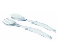 Lacor 62399 - Tenedor + Cuchara De Ensalada Acrilicos 30 cm - Cocina | Para servir y trinchar con firmeza; diseñado para acompañarte en tus preparaciones diarias con comodidad y buen resultado