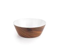 LACOR - 63081 - Bol Redondo Wood, Melamina de Alta Calidad, Aspecto Natural a Madera, Ligero y Resistente, Libre de BPA, Apto para Lavavajillas, Apilable, Ø15,5 cm, Capacidad 0,5L