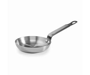 LACOR 63613 - Sartén Blinis Ferrum sin Antiadherente, 12 cm - Profesional | Para dorar, freír y saltear a diario; antiadherente fácil de limpiar, ideal para cocina profesional y uso diario en casa