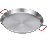 LACOR 63647 - Steel Pro Paellera Clásica de Acero al Carbono 46 cm, 12 Raciones, Apta para Gas, Vitrocerámica y Cocina Eléctrica