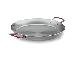 LACOR 63681 Steel Pro Paellera, Acero, Negro, 80 cm