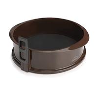 Lacor Molde desmontable redondo 66775 – Silicona antiadherente, cierre seguro, 25x8x10 cm, marrón