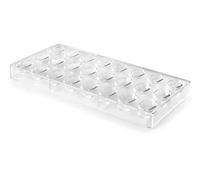 LACOR - 66875 Molde Bombón Hoja, Blanco, 28x28x3 cm - Uso Profesional