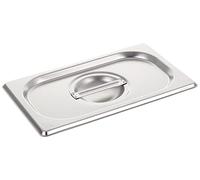 Lacor 66904DZ - Tapa Encastrada para Cubeta Gastronorm 1/4 Con Asa Acero